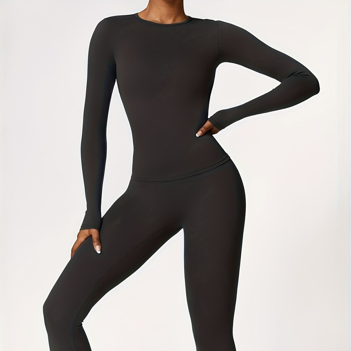 Yoga Fitness Women - Tight-fitting yoga suit slim long-sleeved outdoor