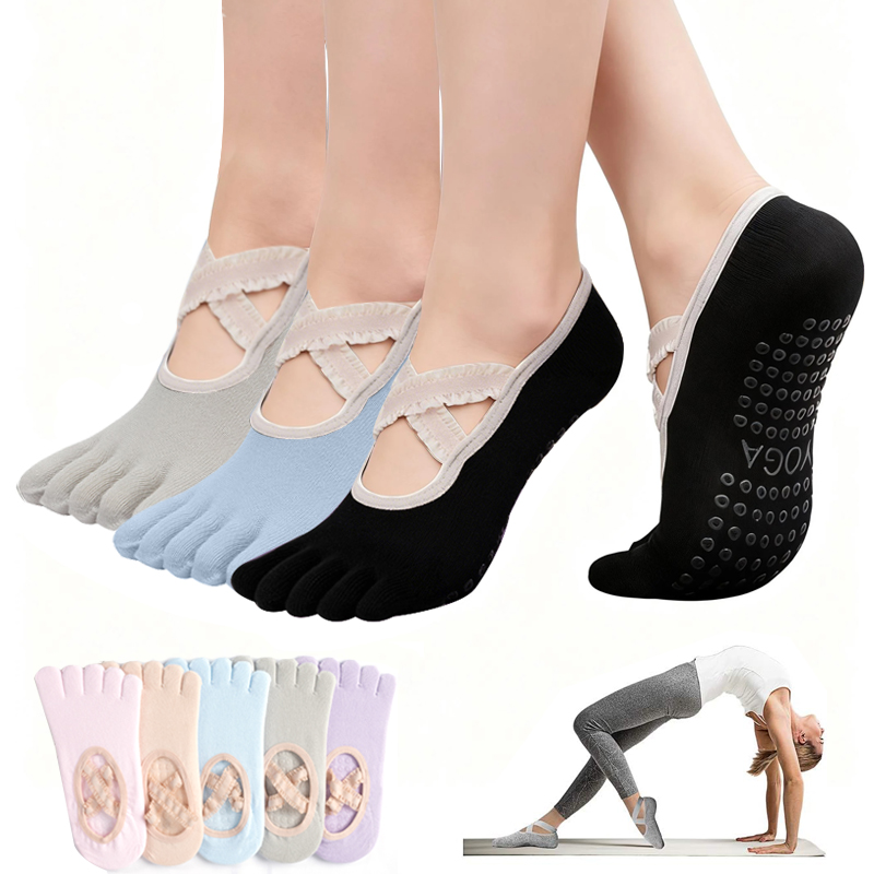 Yoga Fitness Women - Ladies Non-Slip Pilates Socks Woman Lace