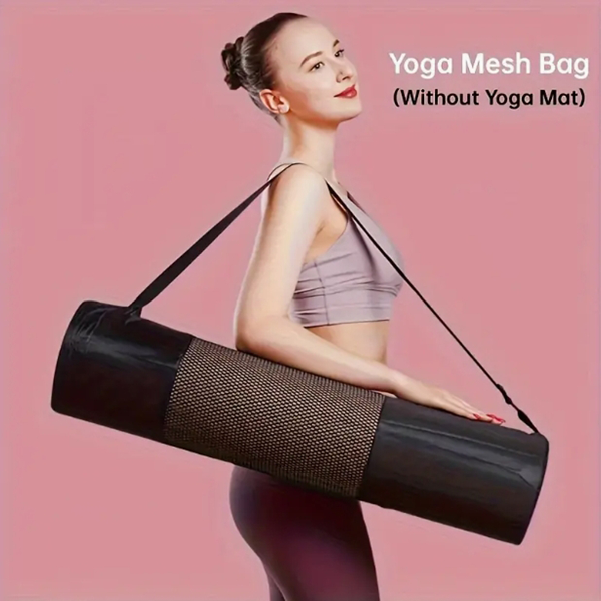 Yoga Fitness Women - 1 Breathable Yoga Mat Storage Mesh