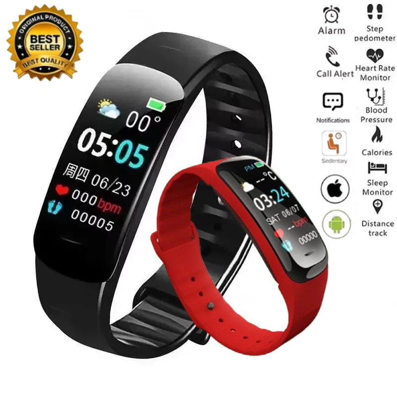 Wrist Wraps Fitness - C1 Plus Smart Watch Fitness Tracker