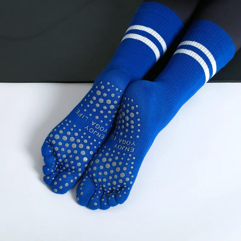 Yoga Fitness Youtube - Women Breathable Yoga Socks Mid-tube Non-slip