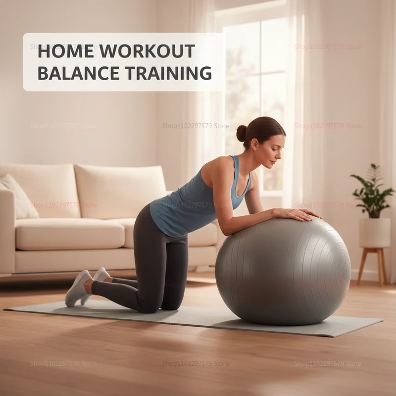 Anti-Burst Yoga Ball with Pump - Exercise Ball Stability ulasan dan harga
