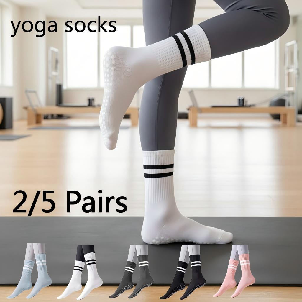 Women Non Slip Yoga Socks, Gri - Yoga Fitness Women ulasan dan harga