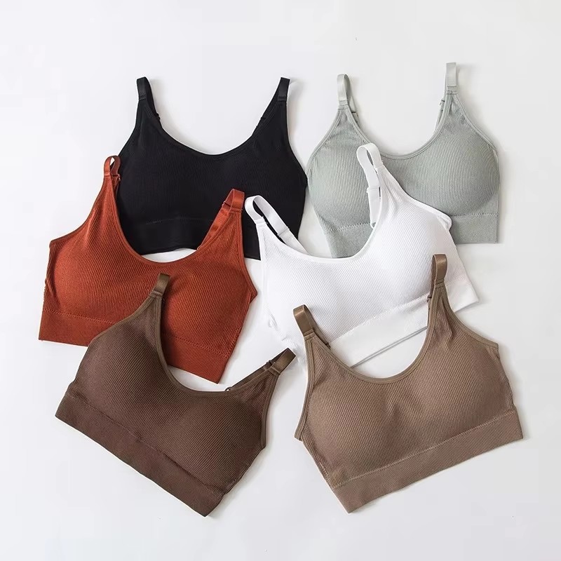 Sexy Seamless Brassiere Bras f - Yoga Fitness Youtube ulasan dan harga