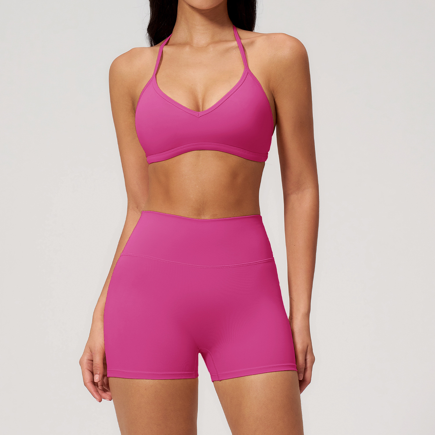 Women V Neck Bra with Pad  Bik - Yoga Và Fitness ulasan dan harga