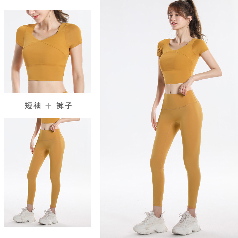 Quick Dry Set Sports Top With  - Yoga Fitness Women ulasan dan harga