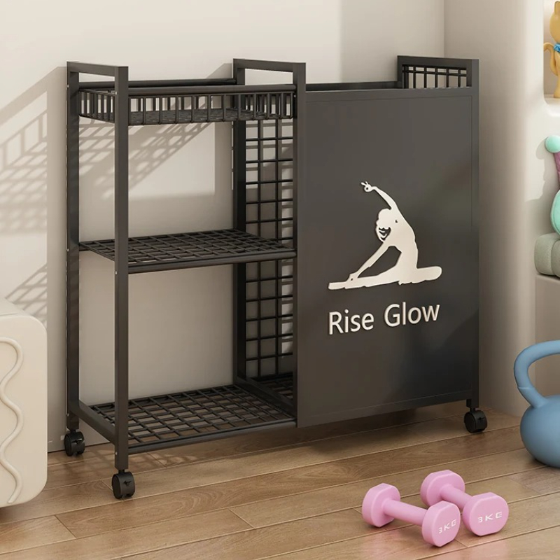 Mobile Fitness Cart with Wheel - Yoga Fitness Studio ulasan dan harga