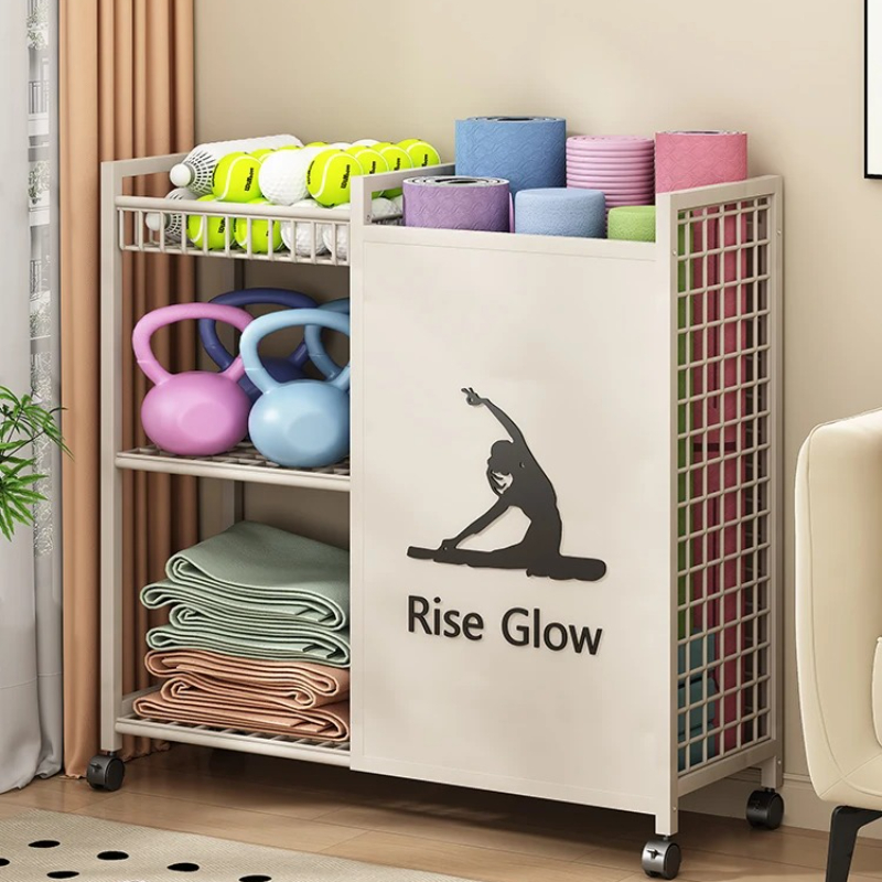 Mobile Fitness Cart with Wheel - Yoga Fitness Studio ulasan dan harga