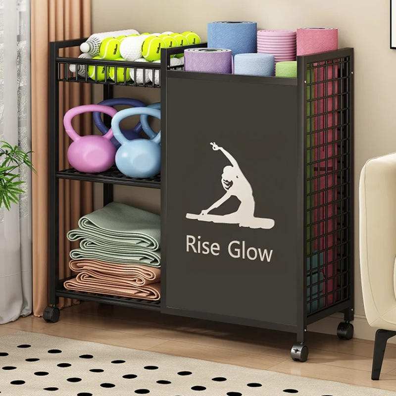 Mobile Fitness Cart with Wheel - Yoga Fitness Studio ulasan dan harga