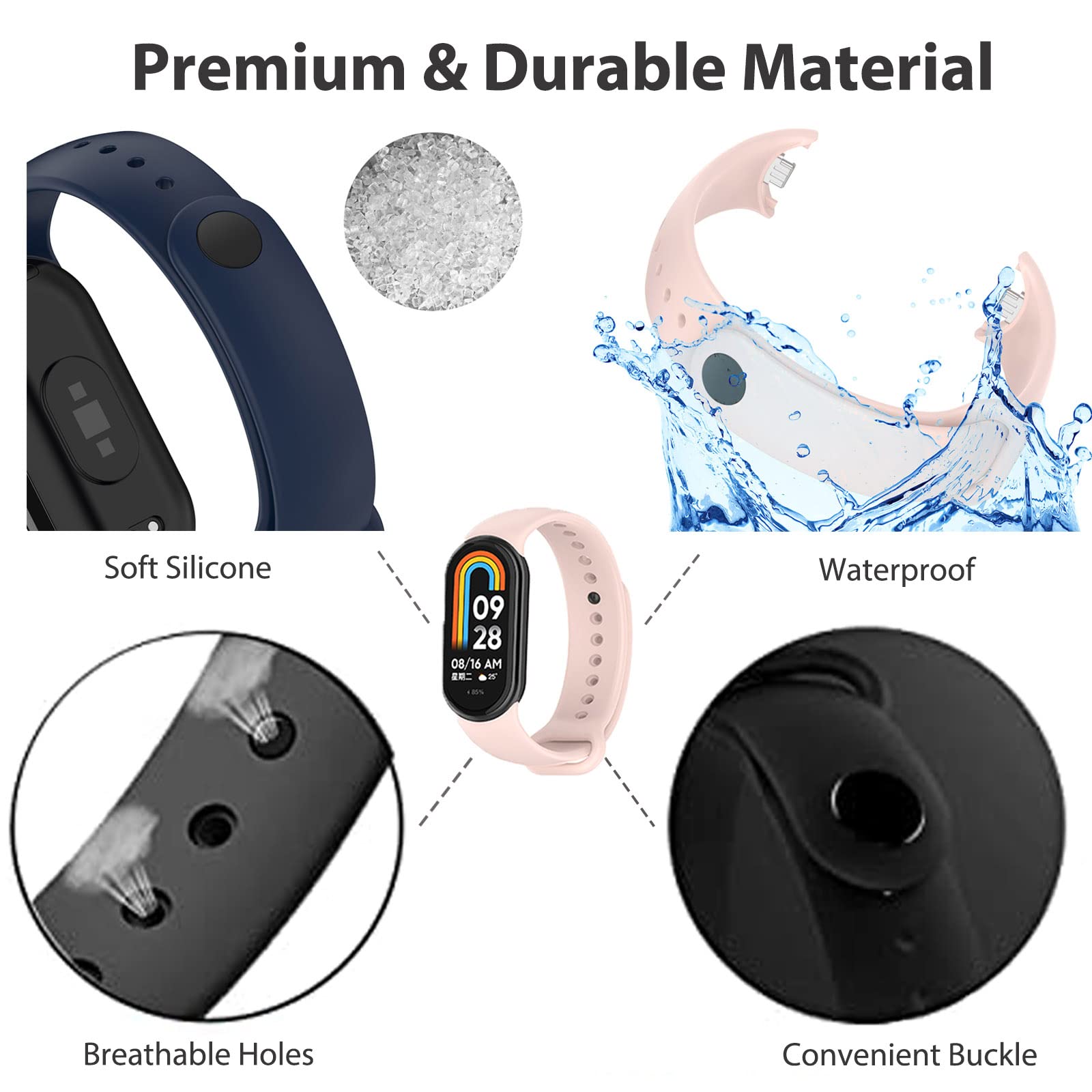 Bracelet for Mi band 8 Strap S - Wrist Wraps Fitness ulasan dan harga