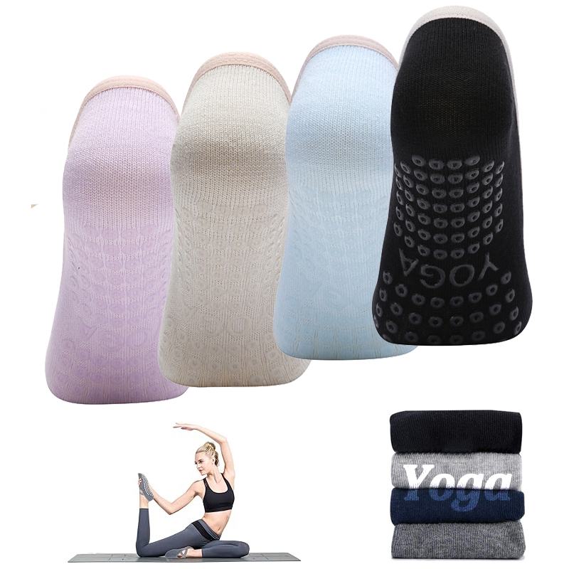 Ladies Non-Slip Pilates Socks  - Yoga Fitness Women ulasan dan harga
