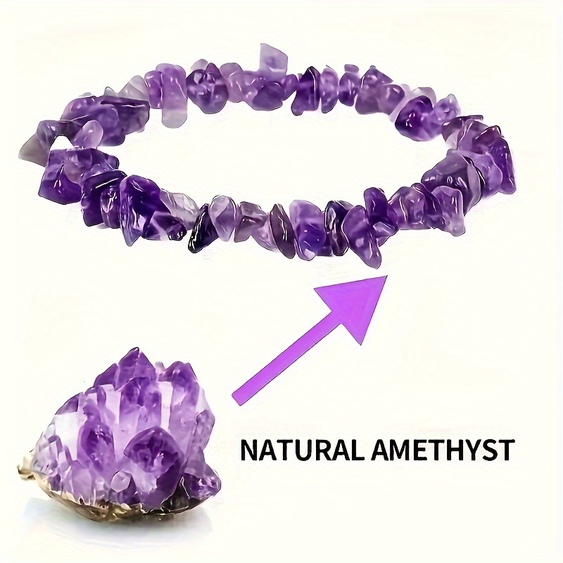 3 Pcs/Set Natural Stone Amethy - Yoga Fitness Gifts ulasan dan harga