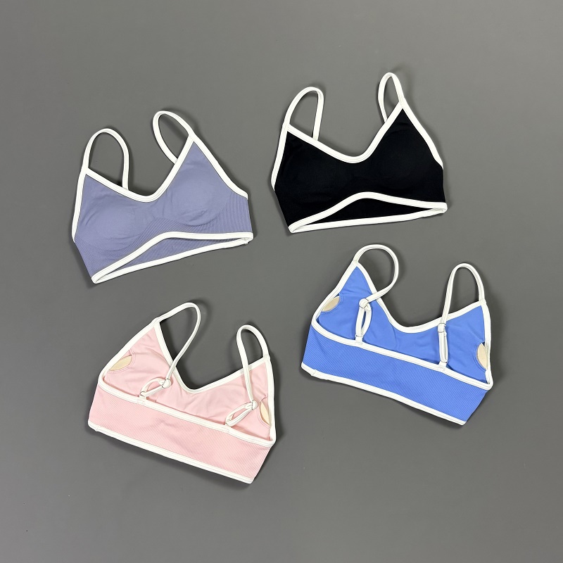 Women Contrastline Yoga Bra V  - Yoga Và Fitness ulasan dan harga