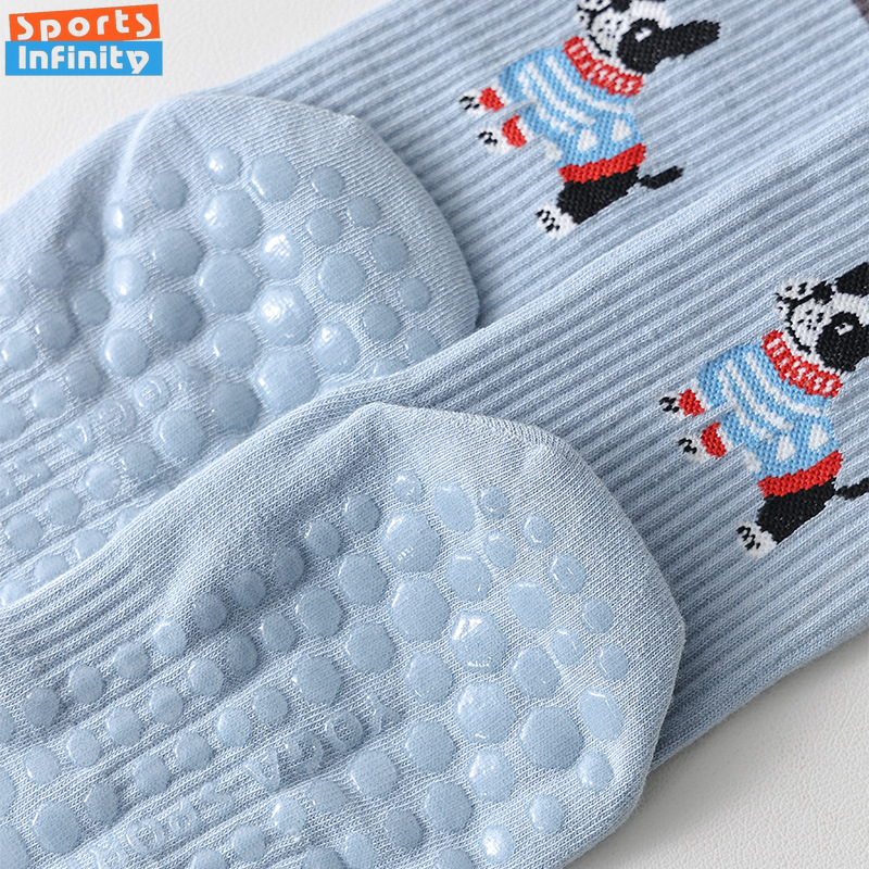 Cute Dog Print Yoga Socks Anti - Yoga Fitness Dance ulasan dan harga