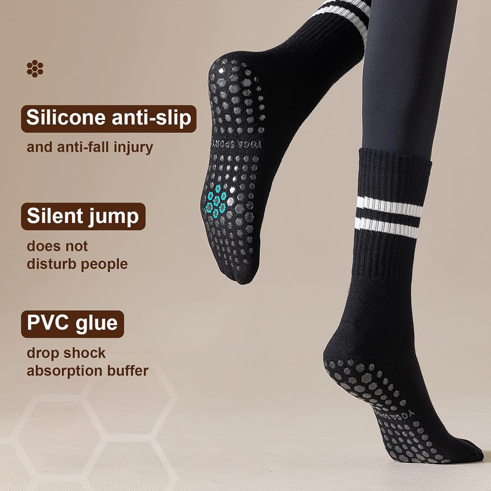Yoga Pilates Socks with Grips  - Yoga Dance & Fitness Center Llc ulasan dan harga