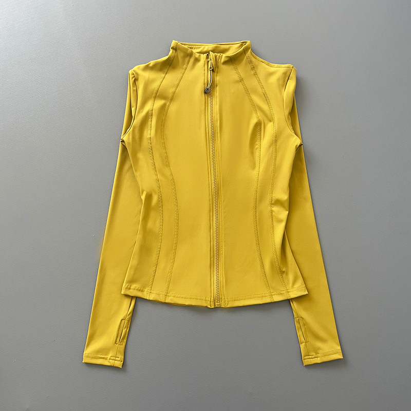 Women Full Zip Long Sleeve Ath - Yoga Fitness Jacket ulasan dan harga