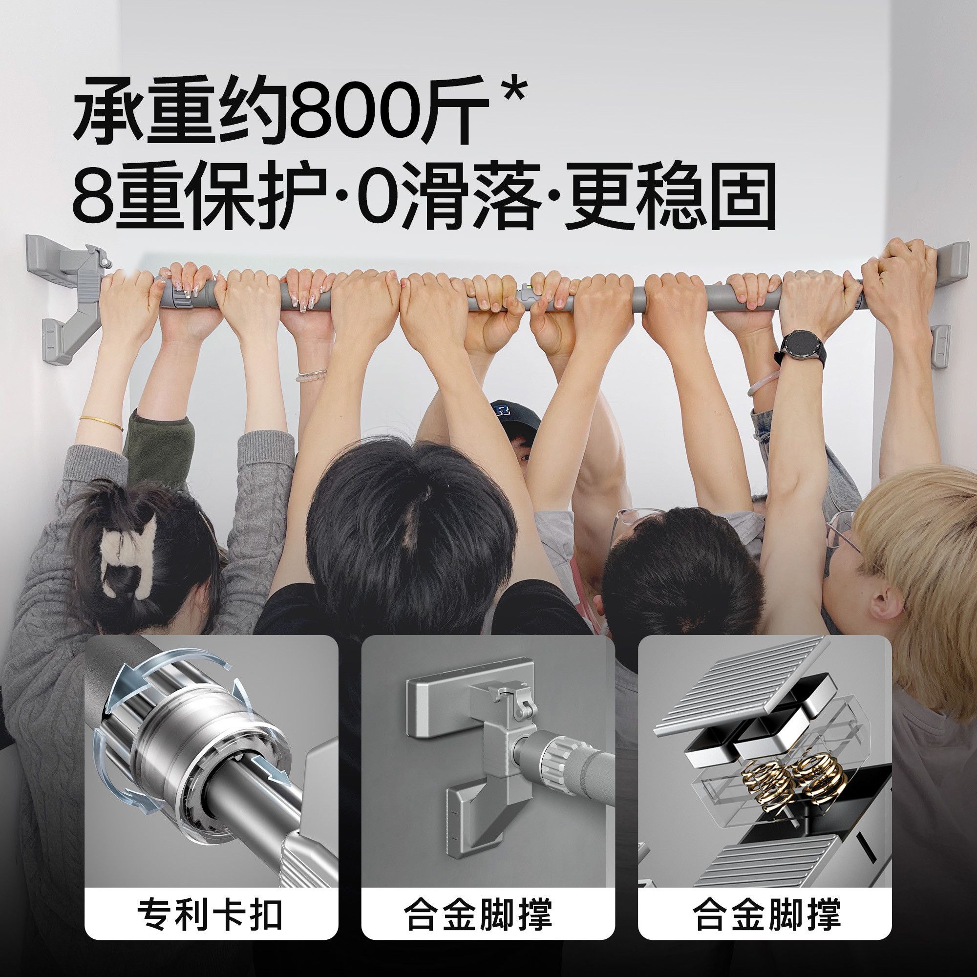 Horizontal Bar Indoor Househol - Pull Up Bar Doorframe ulasan dan harga