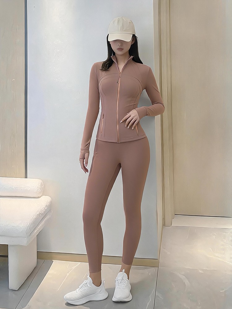 Women's Yoga Set Stand Collar  - Yoga Fitness Jacket ulasan dan harga