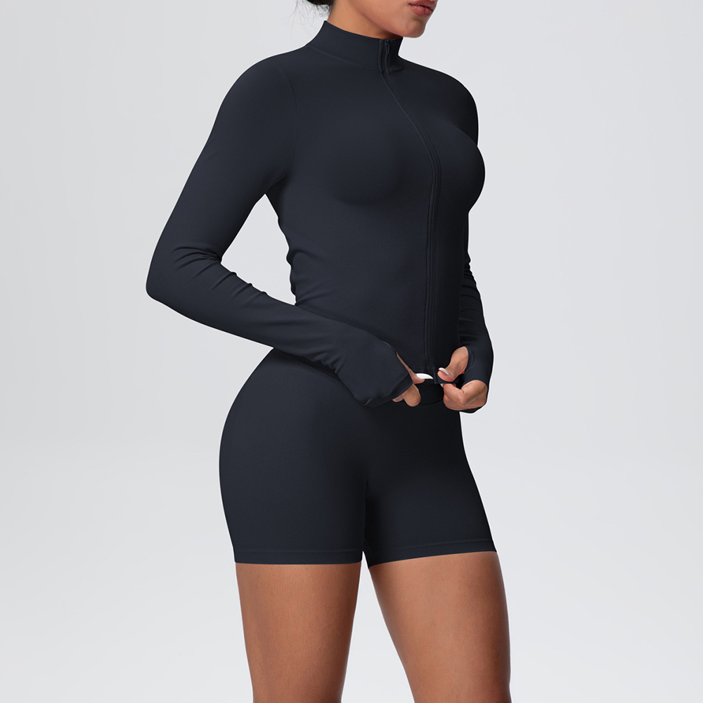 Sportswear Women Gym Set Seaml - Yoga Fitness Jacket ulasan dan harga
