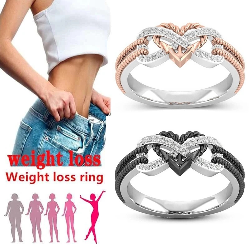 Black Rose Gold Color Heart Ri - Yoga Fitness Gifts ulasan dan harga