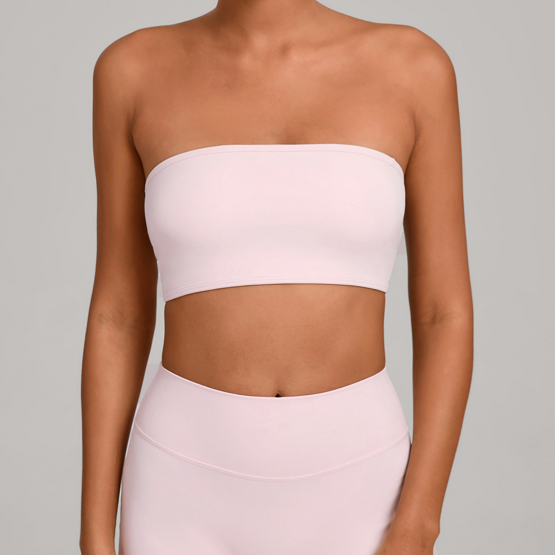 Women Strapless Sports Bra Gym - Yoga Fitness Youtube ulasan dan harga