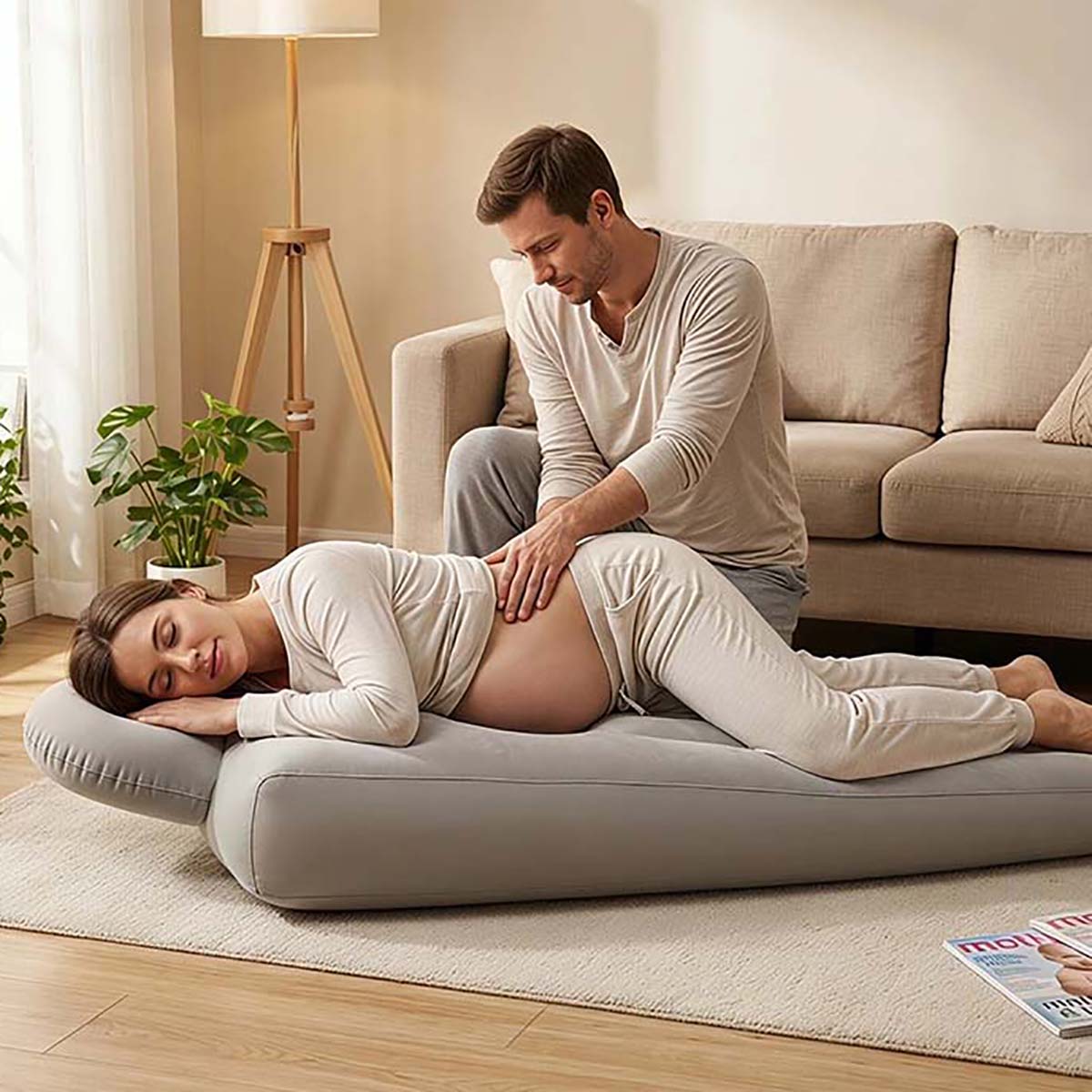 Inflatable Pregnancy Pillow Yo - Yoga And Fitness Mat ulasan dan harga