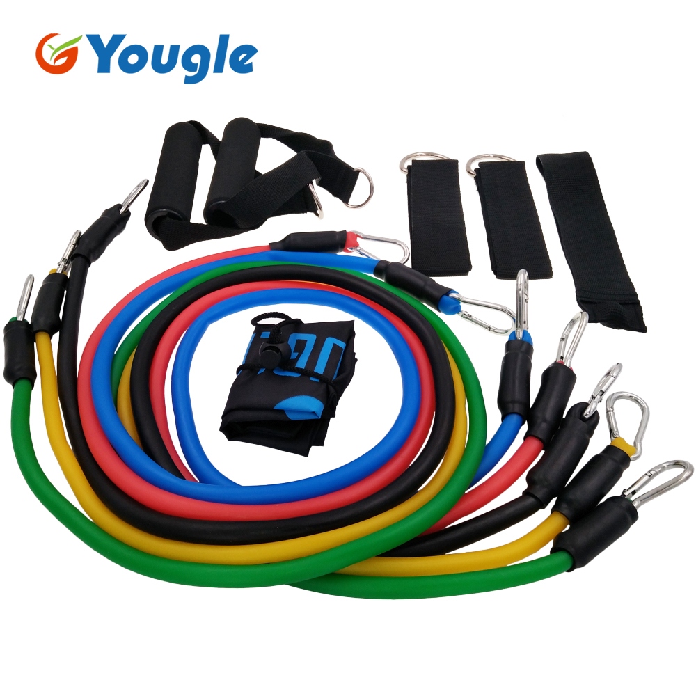 YOUGLE 11pcs/set Pull Rope Fit - Yoga Fitness Youtube ulasan dan harga
