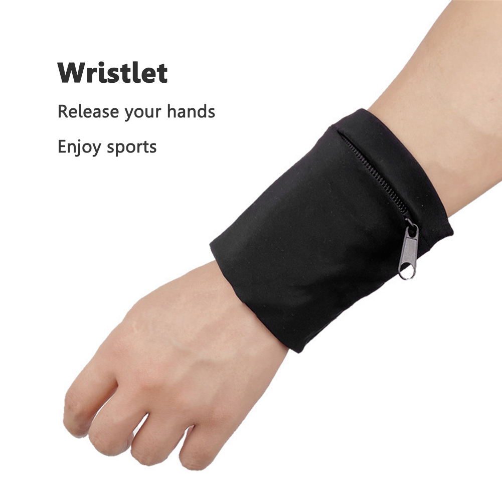 Zipper Running Arm Bags Cyclin - Wrist Wraps Fitness ulasan dan harga